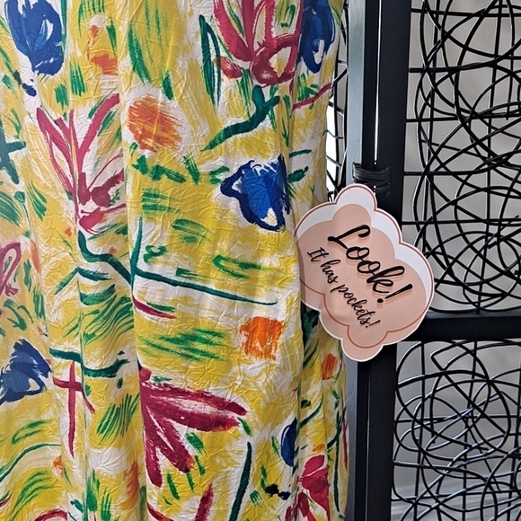 Xtreme Island Designs Hawaii Size Small Yellow Dress Corset back Detail - Picture 3 of 11